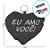 Chaveiro Almofada Coração - Eu Amo Você - 10,5x8,5cm - 1 unidade - Rizzo - Imagem 2