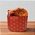 Forma Panetone 500g - Vermelho Decorada com Trevos - 10 unidades - Ecopack - Rizzo - Imagem 1