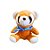 Panda De Pelúcia Com Cachecol - Laranja - 18cm - 1 unidade - Rizzo - Imagem 1