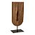 Escultura Face de Poliresina Estilo Madeira - 20x52x14cm - 1 unidade - Rizzo - Imagem 1