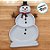Bandeja Boneco De Neve Premium - Branco - 15x22cm - 1 unidade - Só Boleiras - Rizzo - Imagem 3