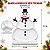Bandeja Boneco De Neve Premium - Branco - 15x22cm - 1 unidade - Só Boleiras - Rizzo - Imagem 2