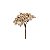 Pick Decorativo de Natal - Nude Com Glitter - 30cm - 1 unidade - Cromus - Rizzo - Imagem 1