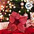 Poinsétia Decorativa - Vermelho Com Glitter - 27cm - 1 unidade - Cromus - Rizzo - Imagem 3