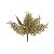 Pick Decorativo de Natal Com Folhas - Ouro Com Glitter - 24cm - 1 unidade - Cromus - Rizzo - Imagem 1