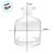Frasco para Perfumaria de Vidro - Transparente - 250ml - 1 unidade - Rizzo - Imagem 2