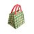 Bolsa De Natal De Juta - Verde, Cru e Vermelho - 19x19cm - 1 unidade - Cromus - Rizzo - Imagem 1
