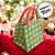 Bolsa De Natal De Juta - Verde, Cru e Vermelho - 19x19cm - 1 unidade - Cromus - Rizzo - Imagem 3