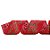 Fita Decorativa Aramada - Folhas e Flores Verde e Vermelho - 6,3x914cm   - 1 unidade - Cromus - Rizzo - Imagem 1