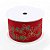 Fita Decorativa Aramada - Folhas e Flores Verde e Vermelho - 6,3x914cm   - 1 unidade - Cromus - Rizzo - Imagem 2