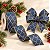 Fita Decorativa Aramada - Colmeia Azul e Ouro - 6,3x914cm - 1 unidade - Cromus - Rizzo - Imagem 1