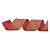 Fita Decorativa Aramada - Vermelho e Ouro com Glitter - 6,3x914cm - 1 unidade - Cromus - Rizzo - Imagem 1