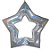 Balão de Festa Metalizado 48'' 122cm - Link-Star Glitter Silver - 1 unidade - Rizzo - Imagem 1