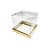 Caixa para Panetone 100g 10cm x 10 Ouro 10 unidades Assk  Confeitaria - Imagem 1