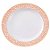 Prato Descartável Raso Redondo Premium Rose Gold - 26cm - 6 unidades - Rizzo - Imagem 1