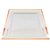 Prato Descartável Quadrado Premium Rose Gold - 26cm - 6 unidades - Rizzo - Imagem 1