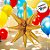 Balão de Festa Metalizado 20'' 50,8cm - Magic Star Ouro - 1 unidade - Cromus - Rizzo - Imagem 3