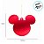 Enfeite Para Pendurar De Natal - Pingente Mickey Vermelho - 12cm - Disney Original - 1 unidade - Cromus - Rizzo - Imagem 2