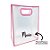 Sacola PVC com Alça Rosa Personalizado com Nome - 27x21x11cm - 1 unidade - Rizzo - Imagem 2