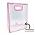 Sacola PVC com Alça Rosa Personalizado com Nome - 30x25x15cm - 1 unidade - Rizzo - Imagem 1