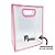 Sacola PVC com Alça Rosa Personalizado com Nome - 30x25x15cm - 1 unidade - Rizzo - Imagem 2