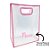 Sacola PVC com Alça Rosa Personalizado com Nome - 40x30x12cm - 1 unidade - Rizzo - Imagem 1