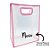 Sacola PVC com Alça Rosa Personalizado com Nome - 40x30x12cm - 1 unidade - Rizzo - Imagem 2