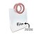 Sacola PVC com Alça Redonda de Couro Rosa Personalizado com Nome - 18x16x8cm - 1 unidade - Rizzo - Imagem 2