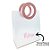 Sacola PVC com Alça Redonda de Couro Rosa Personalizado com Nome - 22,5x20x10cm - 1 unidade - Rizzo - Imagem 1