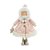 Enfeite Decorativo Menina Com Gorro Em Pé - Rosa e Branco - 44cm - 1 unidade - Cromus - Rizzo - Imagem 1