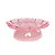 Bandeja Flower Com Pé - 180mm - Transparente Rosa Bebê Com Glitter - 1 unidade - Só Boleiras - Rizzo - Imagem 1