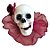 Acessório de Halloween Caveira com Presilha - Vinho - 8x16cm - 1 unidade - Rizzo - Rizzo - Imagem 3