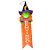 Enfeite de Pendurar de Halloween - Bruxa Laranja - 58x13cm - 1 unidade - Rizzo - Rizzo - Imagem 1