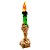 Castiçal de Halloween com Vela Led - Verde - 18x6cm - 1 unidade - Rizzo - Rizzo - Imagem 5