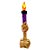 Castiçal de Halloween com Vela Led - Roxo- 18x6cm - 1 unidade - Rizzo - Rizzo - Imagem 4