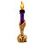 Castiçal de Halloween com Vela Led - Roxo- 18x6cm - 1 unidade - Rizzo - Rizzo - Imagem 5