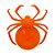 Porta Doces - Aranha - Laranja - 23cm - 1 unidade - Rizzo - Imagem 1