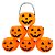 Mini Baldinho de Halloween com Alça - Abóbora Laranja - 5x6cm - 6 unidades - Rizzo - Imagem 1