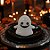 Enfeite Decorativo De Halloween - Fantasma Sorriso Piscante - 5,5x4,5cm - 1 unidade - Rizzo - Imagem 1