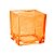 Pote de Vidro Âmbar Quadrado para Vela - 6x6cm - 1 unidade - Rizzo - Rizzo - Imagem 1