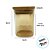 Pote de Vidro Âmbar  Hermético com Tampa de Bambu - 8x6cm - 185ml - 1 unidade - Rizzo - Imagem 2