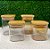 Pote de Vidro Âmbar  Hermético com Tampa de Bambu - 8x6cm - 185ml - 1 unidade - Rizzo - Imagem 5