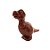 Caixinha Lembrancinha - Dinossauro de Plástico - Marrom  - 10 unidades - Rizzo - Imagem 1
