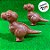 Caixinha Lembrancinha - Dinossauro de Plástico - Marrom  - 10 unidades - Rizzo - Imagem 4