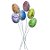 Pick Decorativo Ovos Médio Coloridos Respingos de Páscoa - 21cm - 5 unidades - Rizzo - Imagem 1