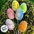 Pick Decorativo Ovos Médio Coloridos Respingos de Páscoa - 21cm - 5 unidades - Rizzo - Imagem 3