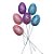 Pick Decorativo Ovos com Glitter Azul, Roxo e Rosa de Páscoa -  21cm  - 6 unidades - Rizzo - Imagem 1