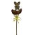 Pick Decorativo Coelho Marrom Ninho de Páscoa - 29,5cm  - 1 unidade - Rizzo - Imagem 1