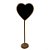 Lousa para Personalizar Coração com apoio Madeira - 20cm - 6 unidades - Rizzo - Imagem 1