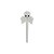 Pick Decorativo - Caveira Halloween - 10 unidades - Art Lille - Rizzo - Imagem 1